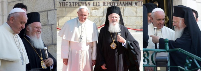 Påven och Ekumeniske patriarken av Konstantinopel möttes nyligen i Jerusalem.